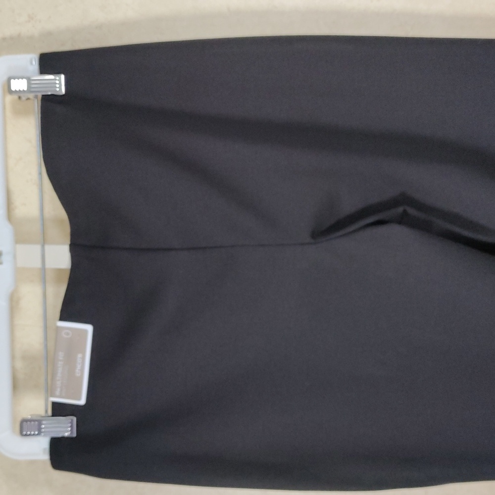 H174 Chico's black Ultimate Fit Knit Leggings 0 4 NWT - Picture 5 of 11